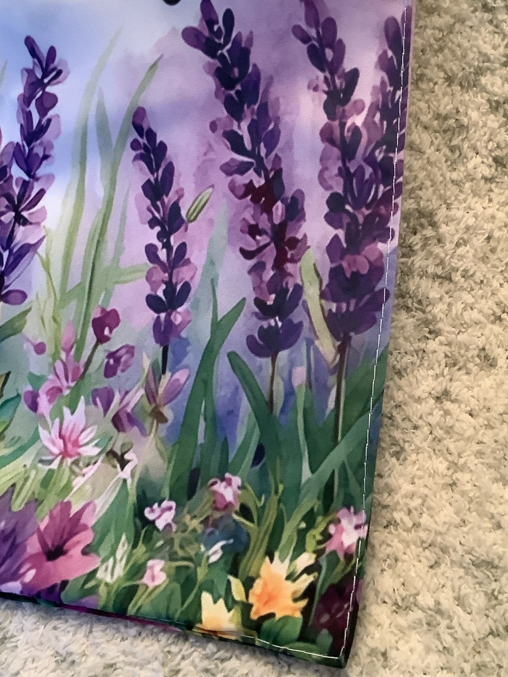 Welcome Dragonfly Floral Small Garden Flag or indoor tapestry decor NWT 11x17” - Picture 10 of 14